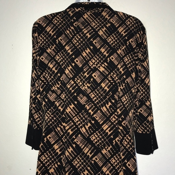 Studio1 Stretch Button Front Shirt Dress 8 - Picture 8 of 8